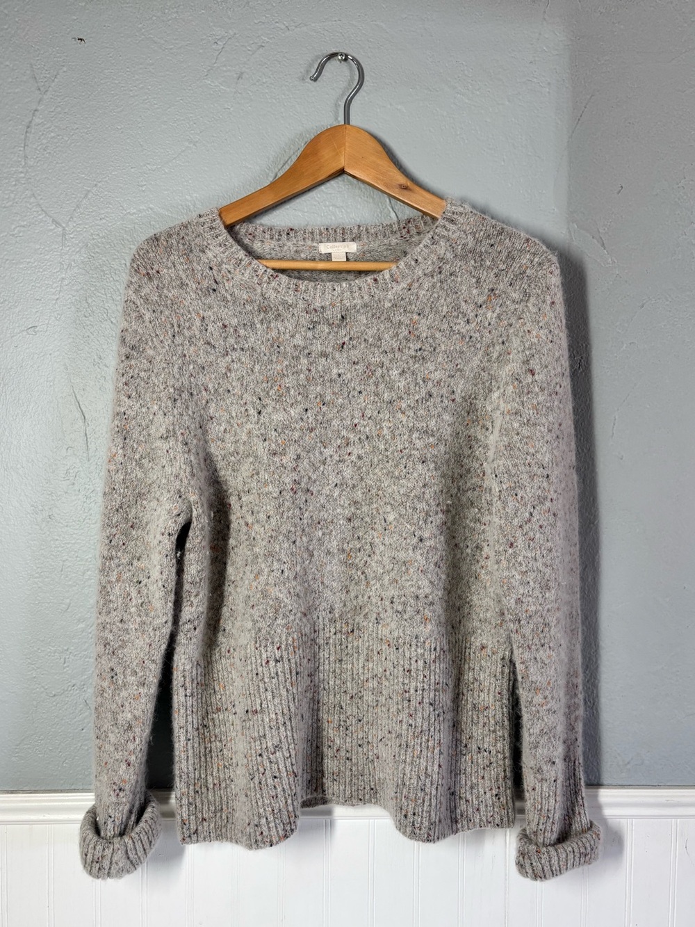 J. Crew collection speckled alpaca & wool sweater